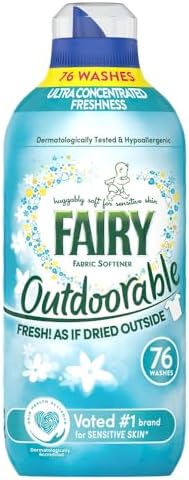 FAIRY Outdoorable Fabric Conditioner For Sensitive Skin, Fresh Floral Scent With Long Lasting Freshness, 76 Washes