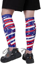 Zando Leg Compression Sleeves for Men – Football Shin Guard Grip Pre Cut Soccer Socks For Calf Support Muscle Recovery