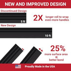 Silicone Rubber Grip Wrap for Tool Handles, Fitness and Sports Equipment - 1.7mm Thick