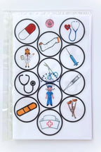 Edible Hospital Cupcake Toppers, Nurse Cake Decorations, Doctor Graduation Decoration, Doctors & Nurses Party, Congratulations Cake-Topper 24 x 1.5 Inch / 4cm Discs wafer card (PRECUT)