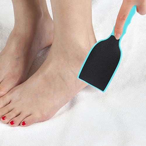 Didiseaon 2Pcs Double-Sided Foot File and Remover Ergonomic Pedicure Tool for Dead Skin and Heel Exfoliation Foot Scrubber with Hanging for Care