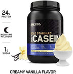 Optimum Nutrition Gold Standard 100% Micellar Casein Protein Powder, Slow Digesting, Helps Keep You Full, Overnight Muscle Recovery, Creamy Vanilla, 1.81 Pound (Packaging May Vary)