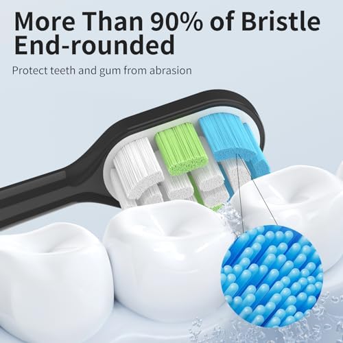 10 Pack Compatible with Oral-B Clic Toothbrush Ultimate Clean Replacement Brush Heads, for Oral-B Clic Toothbrush (Black)