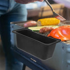 Baluue Outdoor Reusable Silicone Grease Cup Liner Drip Pan Accessory for Camping Grilling Odor Easy to Clean Multi-use Grease Catcher for Griddle