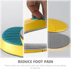 DOITOOL Shock-Absorbing Eva Insoles Breathable Inner Heightening Shoe Pads Thickened Sports Shoe Cushions for Running Men and Women Size 35-40