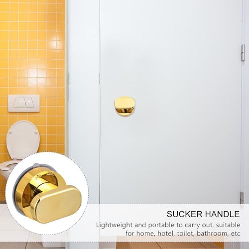 HOMSFOU Elderly Suction Bath Grab Bar with Strong Vacuum Suction Cup Handle for Glass Shower Door Safety Handrail Bathroom Support Aid