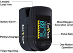 Zacurate 500C Elite Fingertip Pulse Oximeter Blood Oxygen Saturation Monitor with Silicon Cover, Batteries and Lanyard (Mystic Black)