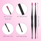 Gjinxi Q-Grips Ear Wax Removal-Spiral Ear Wax Removal Tool, 6PCS Reusable Earwax Removal Kit Safe Ear Cleaner, Soft Silicone Double Sided Head Ear Wax Removal Kits for Olders Adult Kids
