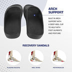 Pure Stride Therapeutic Slides, Orthotic Sandals for Plantar Fasciitis, Metatarsal and Heel Spurs, for Pain Relief and Arch Support of Feet