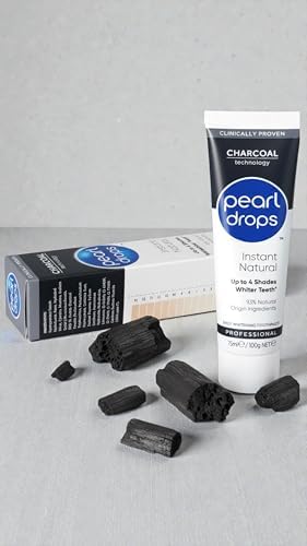 Pearl Drops Instant Natural White Activated Charcol 75ml