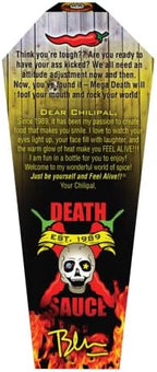 Blair's Mega Death Hot Sauce 5 Oz with Habaneros, Cayenne - 650x hotter than a Jalapeno - with Liquid Rage & Skull Key Chain