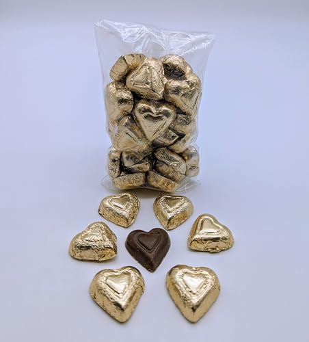 Gold Foiled Chocolate Hearts