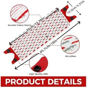 Microfibre Pads Refill Mop,Compatible With Vileda 1-2 Spray,Compatible With Vileda Ultramax/UltraMax Plus/Easy Wring UltraMax Mop, Mop Head(4PCS)