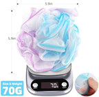 Chuya Bath Sponges Loofahs 70 Grams Large Size,4 Pack Shower Sponge Exfoliating Cleaning Bath Loofa Body Scrubber Balls for Women Men Children Washing
