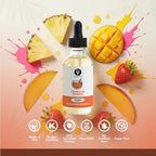Dolce Flav Tropical Punch Extract – 2 Ounce Oil-Soluble Kosher, Sugar-Free, Concentrated Fruity Tropical Punch Flavoring for Baking, Smoothies & Desserts, Includes Measured Dropper