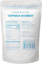 Soeos Tapioca Flour Starch, 14 Ounce, All Natural Tapioca Starch for Baking, Cooking & Boba Pearls, Thickens and Enhances Texture, Vegan, Gluten Free