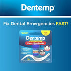 Dentemp Maximum Strength Loose Cap and Lost Filling Repair - Dental Repair Kit for Instant Pain Relief (Pack of 2)