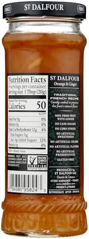 St. Dalfour, Ginger & Orange Marmalade, Fruit Spread, 10 oz (284 g)(pack of 3)