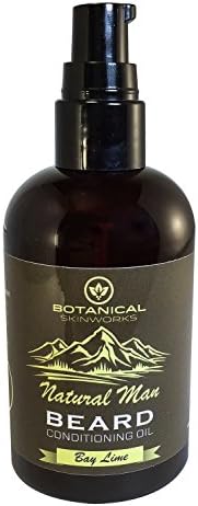 Natural Man Bay Lime Beard Oil - All Natural Beard Conditioner by Botanical Skinworks, 4 Ounce