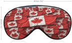 Canadian Flag Sleeping Mask for Men Women,Sleep Masks with Adjustable Elastic Strap for Travel,Blackout Eye Mask for Pressure-Free & Sleeping Light Blocking