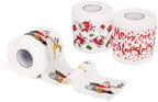 SummitLink 3 Rolls 3 Style of Merry Christmas Santa Claus Toilet Paper Tissue Napkin Prank Fun Birthday Party Novelty Gift Idea