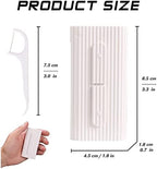 White Dental Floss Portable Case, Storage 10 Picks Adult Floss in Box. The Best Tool for Cleaning Teeth and Oral Care. Portable Travel Floss is Perfect for Dinners,Dating,Travel,Hotels.(White)
