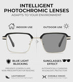 Smart Zoom Reading Glasses Auto Focus Glasses Self Adjusting Far and Near Progressive Automatic Zoom for Men Women