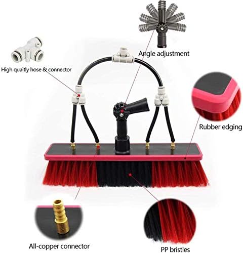 Water Fed Pole Kit, Window and Solar Cleaning Pole Solar Photovoltaic Panel Cleaner Tools Retractable Window Truck Cleaning Rod Brush, for Photovoltaic Panel Cleaning Trucks,12FT/3.6M