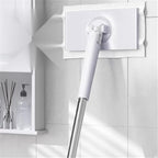 Automatic Cloth Clip mop, Bathroom mop, Household Cleaning Tablet, Small mop, Multifunctional face Towel mop, Dry and Wet Dual-Purpose, Extended New Model (White, 35.82in)