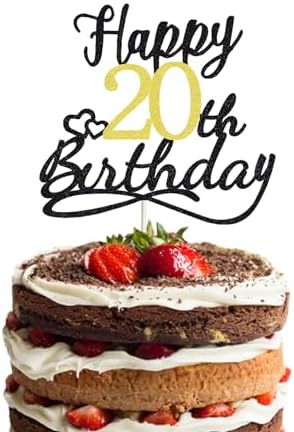 20 Funny Birthday Cake Toppers, Twenty Cake Topper, 20 cake toppers, 20th birthday decorations,20th Birthday Cake Topper, 20 Decorations for Cake, 20 Birthday Decorations