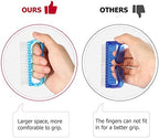 Handle Grip Nail Brush, Hand Fingernail Brush Cleaner Scrubbing Kit Pedicure for Toes and Nails Men Women (4 Pack)