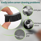 9 Pcs Crevice Cleaning Brush, Bathroom Gap Brush, Hand-held Groove Gap Cleaning Tools, Multifunctional Crevice Gap Small Cleaning Brush Tool, Shutter Door Window Track Kitchen Cleaning Brushes Kit