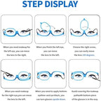 2 Pack Makeup Reading glasses for Women, Makeup Readers for Women with Spring Hinge, One Eye Cosmetic Readers Rotating Lens
