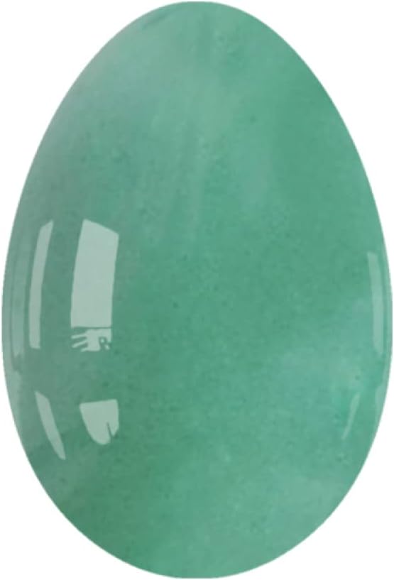 Undrilled Yoni Eggs 45X30mm Natural Rose Quartz Massage Egg Obsidian Crystal Jade Eggs Kegel Exercise Massage Ball,Aventurine Eggs