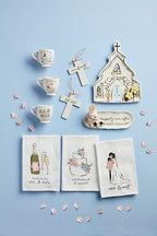 Mud Pie Mr and Mrs Cotton Hand Towel; 26" x 16 1/2"