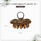 Wooden Scalp Massager, Manual Scalp Massage Comb for Relaxation, Hair Oil Application and Gentle Daily Scalp Care, Handheld Head Massage Tool for Home or Travel
