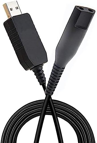 12V USB Charging Cable for Braun Shaver Series 3/7/5/1/9 Charger Cord Adapter Electric Shaver USB Plug Charging 370 3040s 310s 340S 720s-4 7865cc 9090cc
