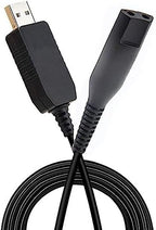 12V USB Charging Cable for Braun Shaver Series 3/7/5/1/9 Charger Cord Adapter Electric Shaver USB Plug Charging 370 3040s 310s 340S 720s-4 7865cc 9090cc
