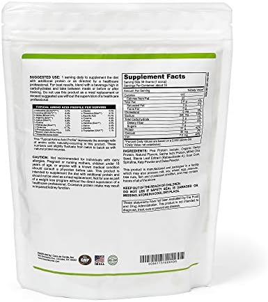 Casa de Sante Vegan Protein Vanilla - GLP-1 Support Low FODMAP Gut Friendly Plant Protein Powder - 21g Protein - MD PhD Formulated - Pea Hemp Sacha Inchi - 16 oz