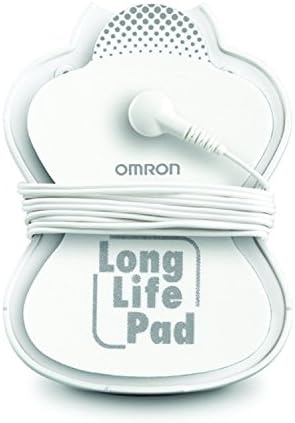 OMRON Long Life Pads for TENS Unit Muscle Stimulator - Large - Drug-Free Pain Relief - Includes 2 Reusable TENS Unit Pads - Durable, Reusable & Washable