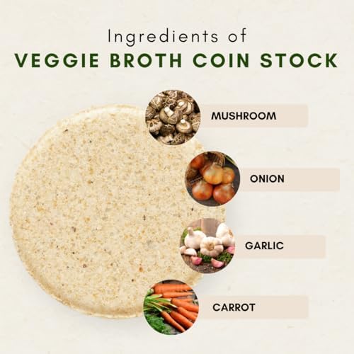 Japanese Vegan Umami Dashi Stock Coin (4g x 20 Pieces) - No MSG, No Additives, All Natural Ingredients Perfect for Traditional Umami Broth Dashi Packet Soup powder granules Perfect Base for Soups, Stews, Stir-fries
