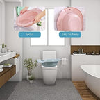 Healifty 1pc Sitz Bath for Postpartum Care Squat Basin for Toilet Seat Safe Materials Convenient Wall Hanging for Women Elderly Relief