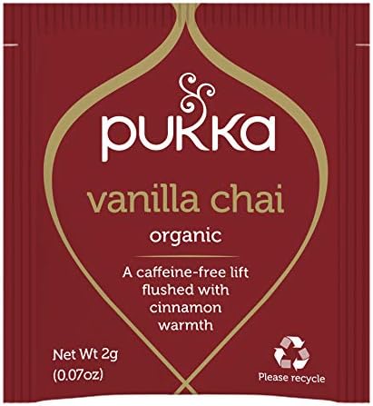 Pukka Organic Tea Bags, Vanilla Chai Herbal Tea, 20 Tea Bags(Pack of 3)