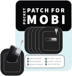 Glucomart Adhesive Pocket for Mobi (5 Count) – Maximum Strength Patches for Wearing Mobi Insulin Pump, Waterproof & Hypoallergenic (Solids Pack) (Mobi Pocket) (Black)