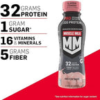 Muscle Milk Pro Advanced Nutrition Protein Shake, Slammin' Strawberry, 11.16 Fl Oz (Pack of 12), 32g Protein, 1g Sugar, 16 Vitamins & Minerals, 5g Fiber, Bottled Liquid, Gluten Free