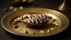 Ghasitaram Gifts Jaiccha Holi- Sweets/Holi Hampers/Thandai Ghasitaram Orange Hamper Box with Assorted Gujiyas, Bhakarwadi and Peanuts