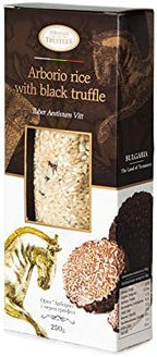 Italian Arborio Risotto Rice with Black truffle Mushrooms Tuber Aestivum and Spices, Rich in Antioxidants, Fibres (3 x 250g)