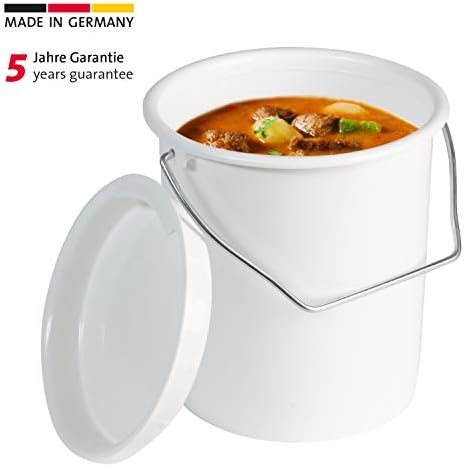 Westmark Milk and Storage Bucket, Polyethylene White