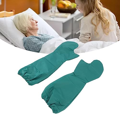 2pcs Patient Turning Slide Gloves Reusable Washable Nylon Transfer Moving Gloves for Elderly Care and Safe Positioning