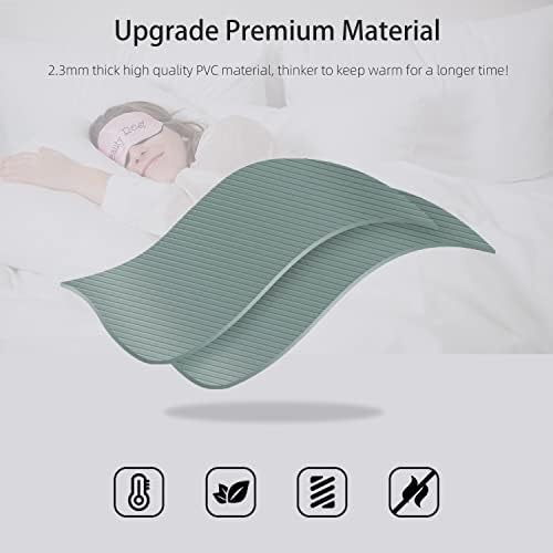 Hot Water Bottle with Classic Striped Cover, 2L Hot Water Bag for Menstrual Cramps, Neck and Shoulder Pain Relief, Hot and Cold Therapies, Hand Feet Warmer